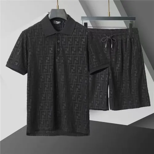 Fendi Tracksuits Short Sleeved For Men #1446716 $52.00 USD, Wholesale Replica Fendi Tracksuits