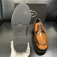$150.00 USD Prada Leather Shoes For Men #1434747