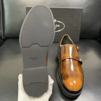 $150.00 USD Prada Leather Shoes For Men #1434751