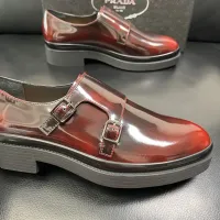 $150.00 USD Prada Leather Shoes For Men #1434752