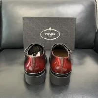 $150.00 USD Prada Leather Shoes For Men #1434752