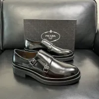 $150.00 USD Prada Leather Shoes For Men #1434753
