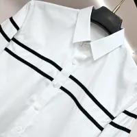 $68.00 USD Christian Dior Shirts Long Sleeved For Men #1438393