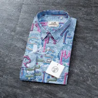 $40.00 USD Hermes Shirts Long Sleeved For Men #1438797