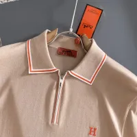 $72.00 USD Hermes T-Shirts Short Sleeved For Men #1438892