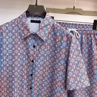 $76.00 USD Louis Vuitton LV Tracksuits Short Sleeved For Men #1439262