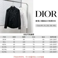 $72.00 USD Christian Dior Shirts Long Sleeved For Men #1439455