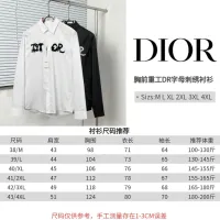 $72.00 USD Christian Dior Shirts Long Sleeved For Men #1439462