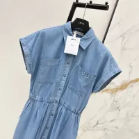 $132.00 USD Christian Dior Dresses Short Sleeved For Women #1439651