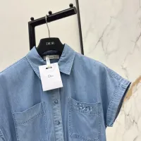 $132.00 USD Christian Dior Dresses Short Sleeved For Women #1439651