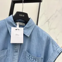 $132.00 USD Christian Dior Dresses Short Sleeved For Women #1439651