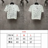 $82.00 USD Christian Dior T-Shirts Short Sleeved For Women #1439678