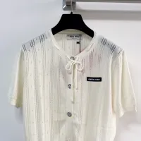 $96.00 USD MIU MIU T-Shirts Short Sleeved For Women #1439682