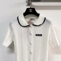 $98.00 USD MIU MIU T-Shirts Short Sleeved For Women #1439720