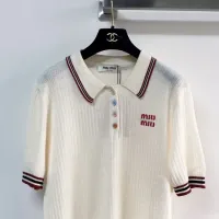 $96.00 USD MIU MIU T-Shirts Short Sleeved For Women #1439721