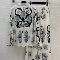 $102.00 USD Hermes Pajamas Long Sleeved For Women #1440046