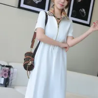 $85.00 USD Burberry Dresses Short Sleeved For Women #1440055