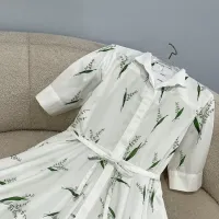 $88.00 USD Christian Dior Dresses Short Sleeved For Women #1440062