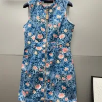 $76.00 USD Louis Vuitton LV Dresses Sleeveless For Women #1440065