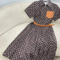 $82.00 USD Louis Vuitton LV Dresses Short Sleeved For Women #1440066