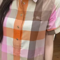 $85.00 USD Burberry Dresses Short Sleeved For Women #1440069