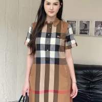$85.00 USD Burberry Dresses Short Sleeved For Women #1440070