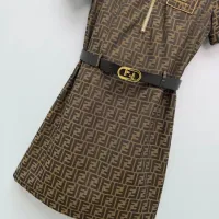 $125.00 USD Fendi Dresses Short Sleeved For Women #1440085