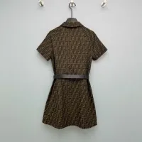 $125.00 USD Fendi Dresses Short Sleeved For Women #1440085