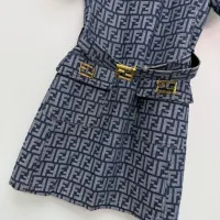 $130.00 USD Fendi Dresses Short Sleeved For Women #1440202
