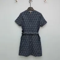 $130.00 USD Fendi Dresses Short Sleeved For Women #1440202