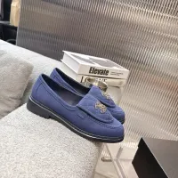 $92.00 USD Chanel Leather Shoes For Women #1441799