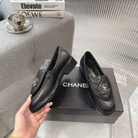 $92.00 USD Chanel Leather Shoes For Women #1441801