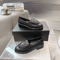 $92.00 USD Chanel Leather Shoes For Women #1441801
