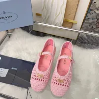 $122.00 USD Prada Flat Shoes For Women #1441821