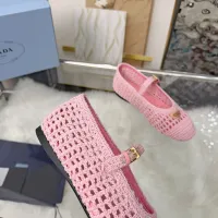 $122.00 USD Prada Flat Shoes For Women #1441821