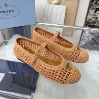 $122.00 USD Prada Flat Shoes For Women #1441822