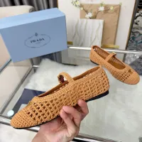 $122.00 USD Prada Flat Shoes For Women #1441822