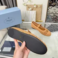 $122.00 USD Prada Flat Shoes For Women #1441822