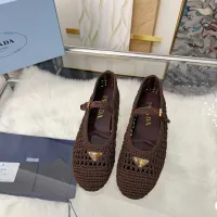 $122.00 USD Prada Flat Shoes For Women #1441823
