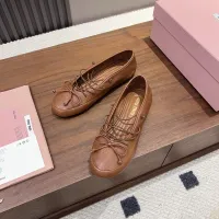 $92.00 USD MIU MIU Flat Shoes For Women #1441880
