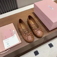 $92.00 USD MIU MIU Flat Shoes For Women #1441880