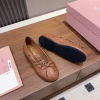 $92.00 USD MIU MIU Flat Shoes For Women #1441880