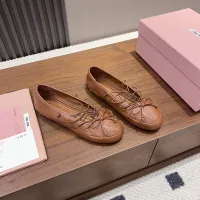 $92.00 USD MIU MIU Flat Shoes For Women #1441880
