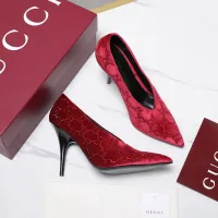 $125.00 USD Gucci High-Heeled Shoes For Women #1442383