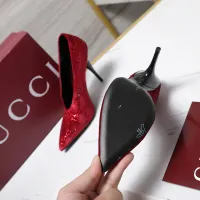 $125.00 USD Gucci High-Heeled Shoes For Women #1442383