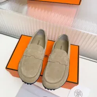 $85.00 USD Hermes Leather Shoes For Women #1442497