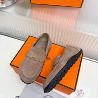 $85.00 USD Hermes Leather Shoes For Women #1442501
