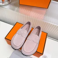 $85.00 USD Hermes Leather Shoes For Women #1442502
