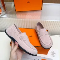 $85.00 USD Hermes Leather Shoes For Women #1442502