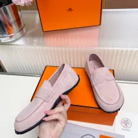 $85.00 USD Hermes Leather Shoes For Women #1442502